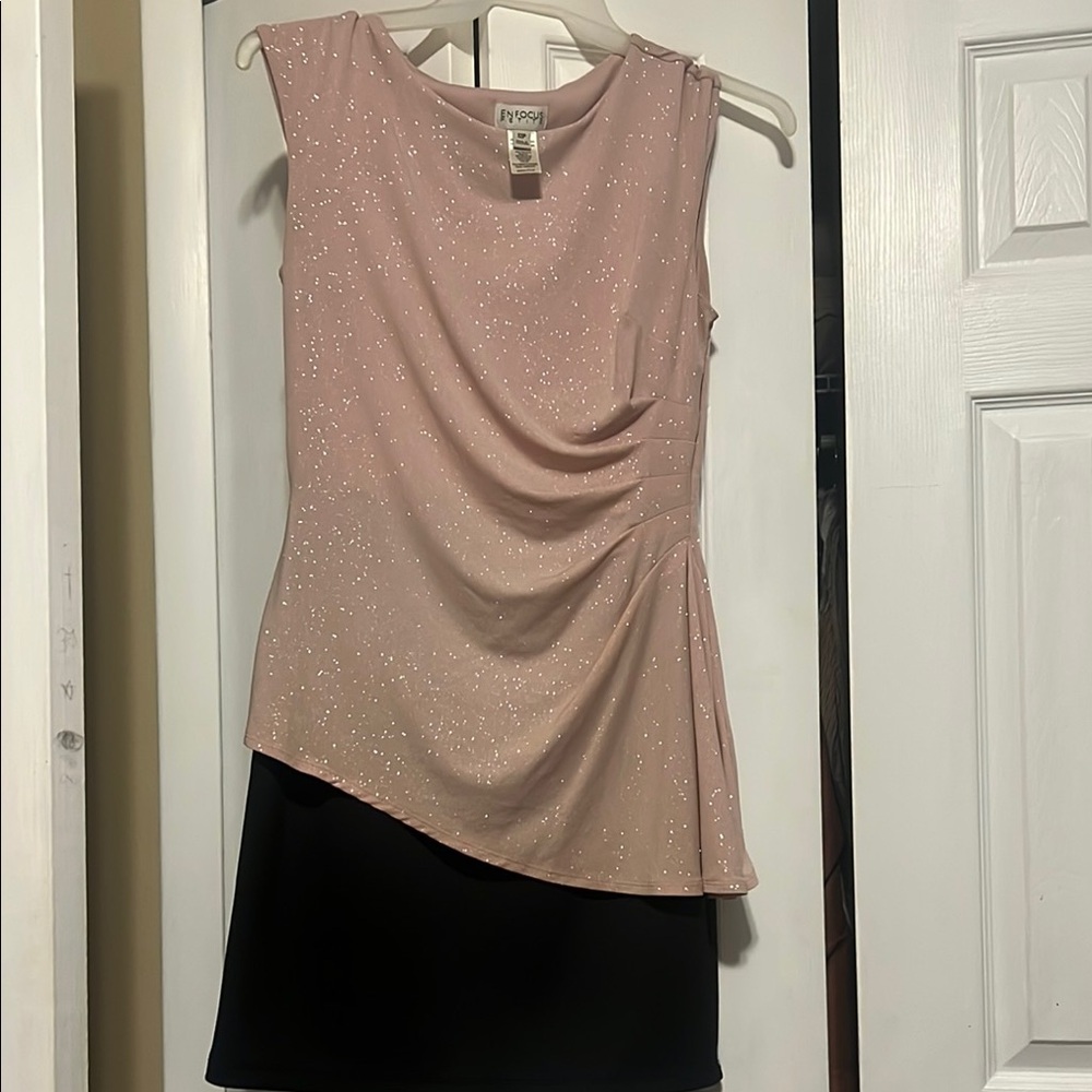 Enfocus Studio Pink Glitter Dress